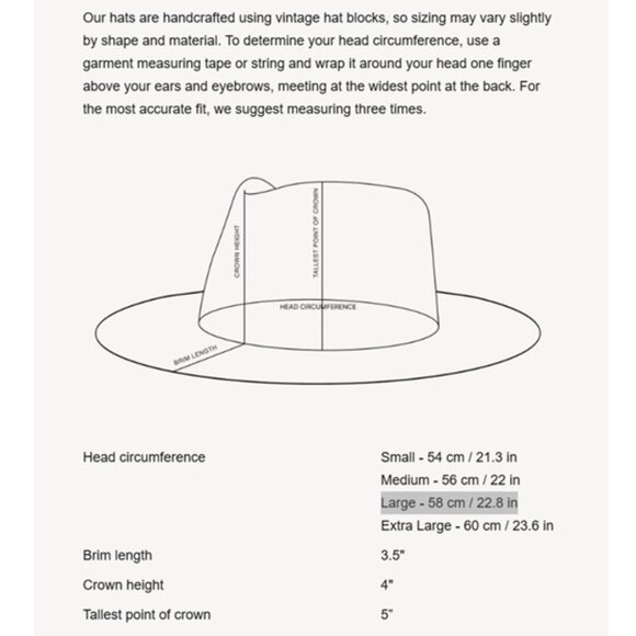 Janessa Leone Simone Hat in Sand (SIZE L) - Picture 4 of 9